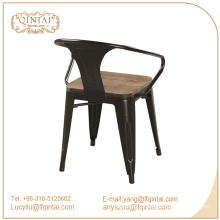 Triumph chairs with wooden seat / Marais metal dining armchair / Powder Coated Marai Cafe chair